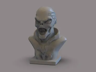 Fiction Alien Bust 3D print model