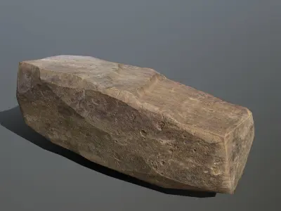 Rock Set Low-poly 3D model 29