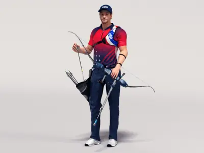  Male Olympic Archery Animated HQ 