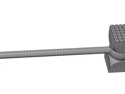 Meat Mallet Wood 3D Model 3D model