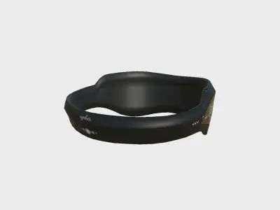 SciFi Glasses B09 Full Black - Character Design Fashion Low-poly 3D model