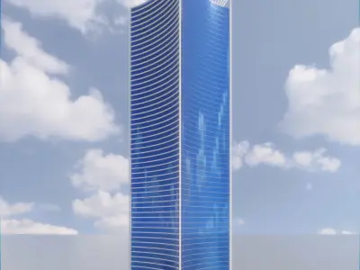 Parametric Building 1c5 3D model