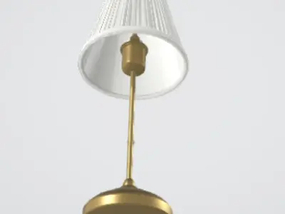 Minimalist Bedside Lamp 3D Asset for Home Decor 3D model