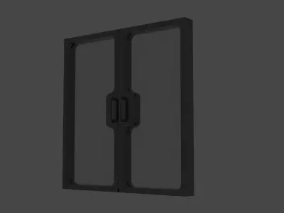 Modern Door Asset Low-poly 3D model