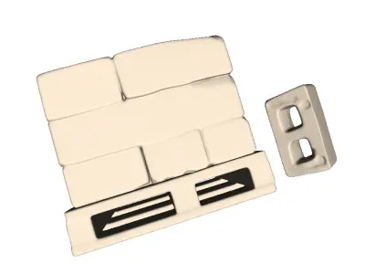 Pallet with concrete blocks 3D print model