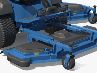  Hydraulic Steering Wide Deck Mower Blue 