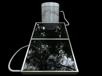 Solar Heater Boiler 3D model