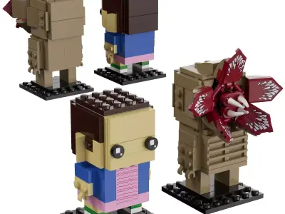 Lego BrickHeadz - 40549 Demogorgon Eleven 3D model