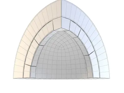 Dungeon Wall Corner Inside Top 3D model