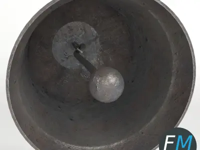 Bell with clapper 3D model