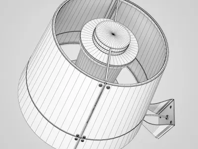 White Wall Lamp 29 3D model