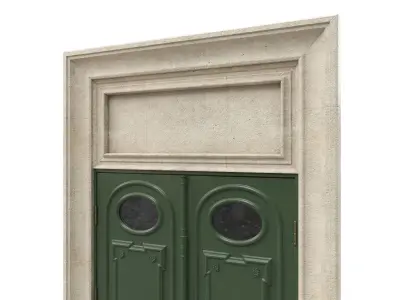 Entrance classic door 55 3D model