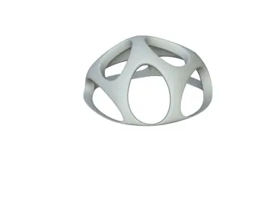 SciFi Cube Object No 51196 Low Poly Shape Low-poly 3D model