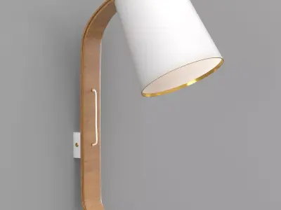 Repcy wall lamp white 3D model