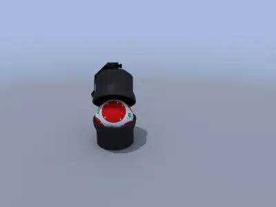 TagBomb Grenade Scifi Low-poly 3D model