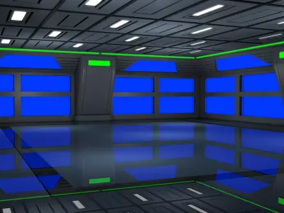 Sci Fi Room 3D model 65