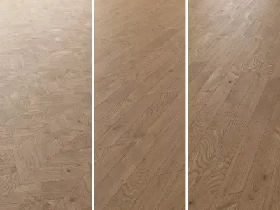 Parquet Oak Estate NEW Sanded set 6 3D model