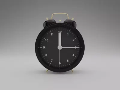 Alarm Clock Low-poly 3D model