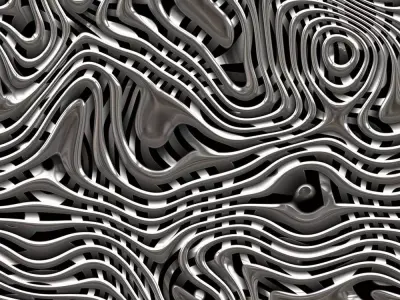 Liquid Chrome Wave Wallpaper Texture  Texture