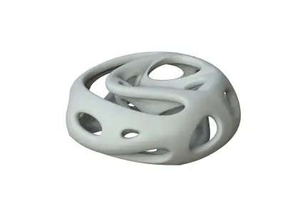 SciFi Cube Object No 65619 Low Poly Shape Low-poly 3D model