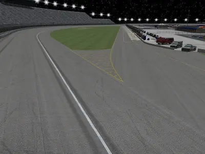 Chicagoland Speedway Game Ready Low-poly 3D model