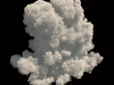 Realistic 3d cloud VDB format 3D model