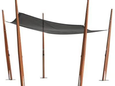 Exteta 10th canopy Butterfly A 3D model