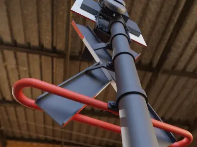 Andreaskreuz - Version 1 - High-Poly 3D model