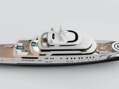 Albina Yacht 3D model
