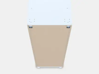 METOD High cabinet frame Low-poly 3D model