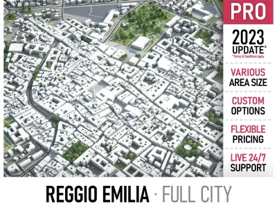 Reggio Emilia  Low-poly 3D model