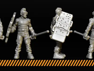 Street gang 3D print model