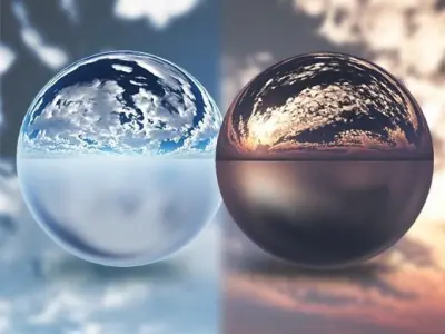 Two 4k HDR Skies 3D model