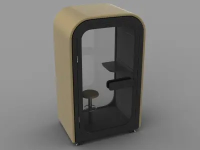 Office POD Small Low-poly 3D model