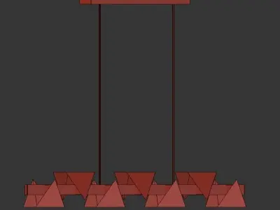 VICHY LINEAR CHANDELIER 3D model