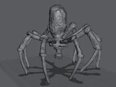 Mandolorian Ice Spider from Mandalorian - 3 poses 3D print model