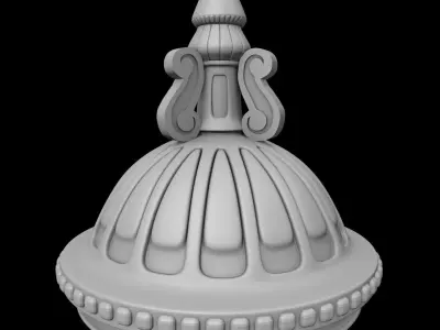 BAROQUE ANGELS LAMP Ornamental Classic Light MOB22 3D print model