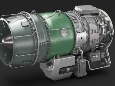  Jet Engine Turbine J85 