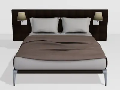 Noobist - Bed - casvolga  Low-poly 3D model