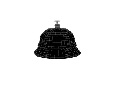Desk Bell v1 003 Low-poly 3D model