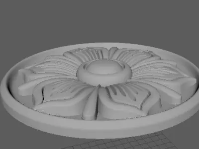 rosette flower 3D model 21