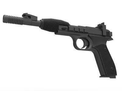 Blaster pistol X-30 from Star Wars Return of the Jedi 3D model