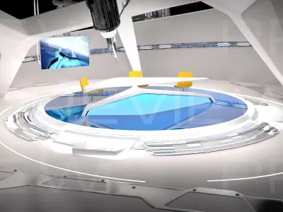 Virtual Broadcast Studio 09 3D model