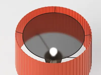 Santa Cole Tripode G5 Lamp Red 3D model