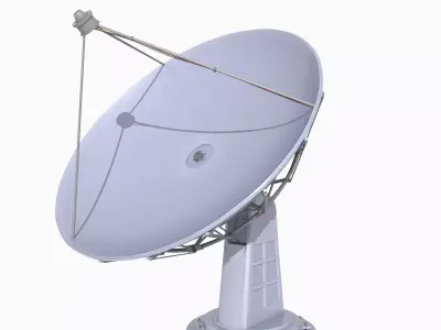 Satellite Dish Low-poly 3D model