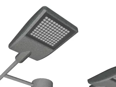 Concrete Lamp Post - Light Pole - Street Light - Group 10 3D model