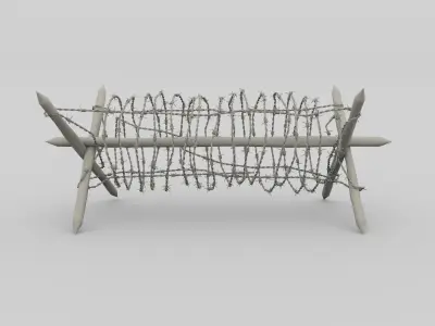 Barb Wire Obstacle 3D model