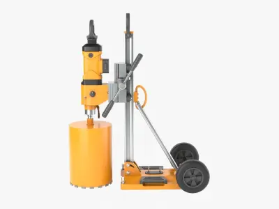 Concrete Coring 3D model