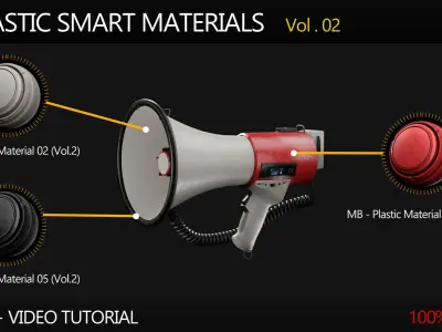 6 Plastic Smart Materials Vol 2 and Video Tutorial Texture
