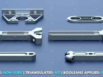 Factory Greeble Kitbash Pack 2 3D model